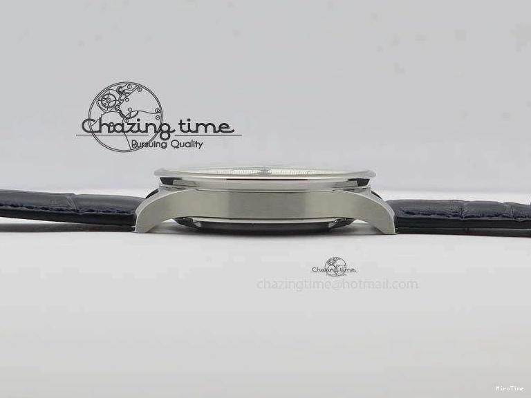 MIROTIME 0715 UrbanStyle Portuguese IW371446 ZF 1:1 Best Edition SS White Dial Blue Markers On Blue Leather Strap  A79350 V 7270